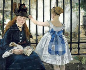 The Railway, Edouard Manet - plakat 80x60 cm