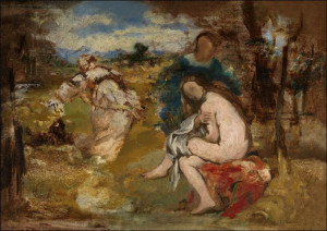 Surprised nymph, Edouard Manet - plakat 50x40 cm