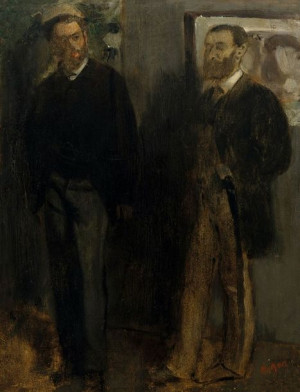 Two Men, Edgar Degas - plakat 61x91,5 cm