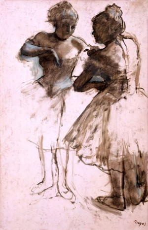 Two Dancers, Edgar Degas - plakat 40x50 cm