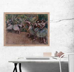 Ballet Scene, Edgar Degas - plakat 100x70 cm