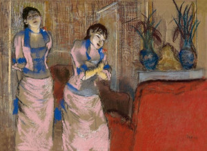 Two Women, Edgar Degas - plakat 50x40 cm