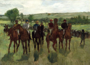 The Riders, Edgar Degas - plakat 40x30 cm