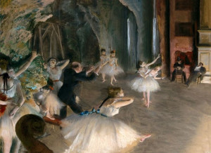 The Rehearsal Onstage, Edgar Degas - plakat 59,4x4