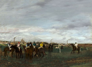The Races, Edgar Degas - plakat 84,1x59,4 cm