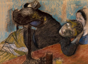 The Milliner, Edgar Degas - plakat 100x70 cm