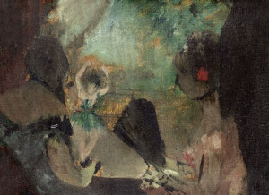 The Loge, Edgar Degas - plakat 84,1x59,4 cm