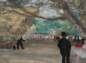 The Curtain, Edgar Degas - plakat 40x30 cm