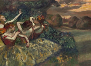 Four Dancers, Edgar Degas - plakat 91,5x61 cm
