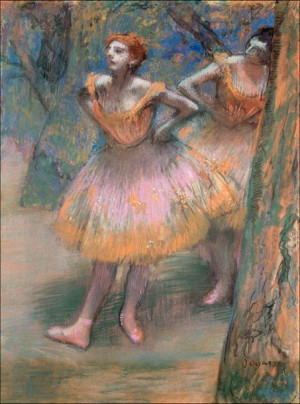 Two Dancers, Edgar Degas - plakat 42x59,4 cm