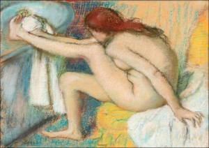 Naked lady, Edgar Degas - plakat 60x80 cm