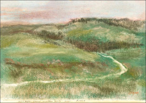 Landscape (1892) by Edgar Degas, Edgar Degas - pla
