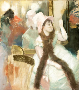 Portrait after a Costume Ball, Edgar Degas - plaka