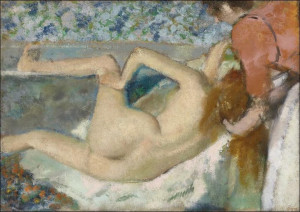 Naked woman, Edgar Degas - plakat 91,5x61 cm