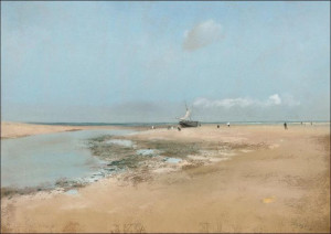Beach at Low Tide, Edgar Degas - plakat 59,4x42 cm