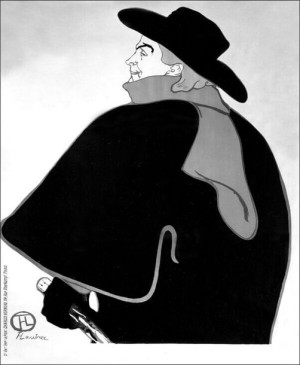 Aristide Bruant, dans son cabaret, Henri de Toulou