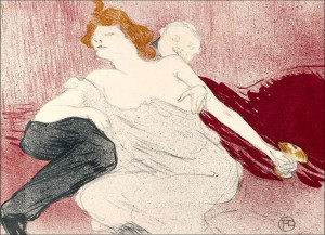 Débauché, Henri de Toulouse-Lautrec - plakat 50x40