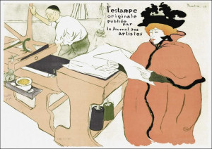 Cover for "L’estampe originale", Henri De Toulouse