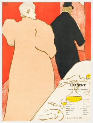 L’Argent, Henri De Toulouse-Lautrec - plakat 20x30