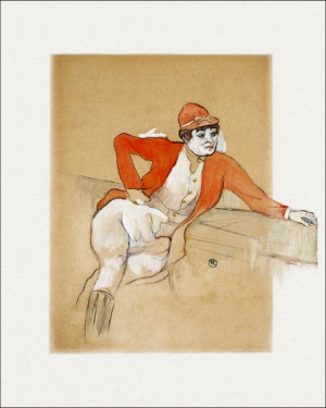 La Macarona in the Costume of a Jockey, Henri De T
