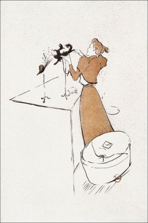 La Modiste, Renée Vert, Henri De Toulouse-Lautrec