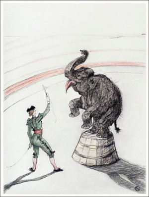 Elephant en liberte, Henri De Toulouse-Lautrec - p