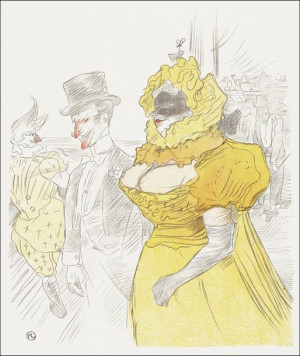 Affiche Au Bal des Etudiants, Henri De Toulouse-La