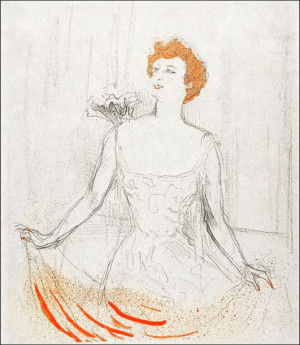 Emma Calvé, Henri De Toulouse-Lautrec - plakat 21x