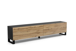 Szafka Rtv Czarny/wotan 160 Cm Metal