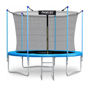 DUŻA Trampolina dla dzieci z SIATKĄ+ Drabinką 312cm trampolina ogrodowa