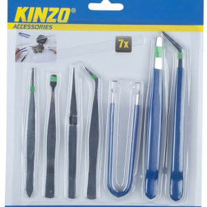 Kinzo - Pęseta zestaw uniwersalny 7 szt.