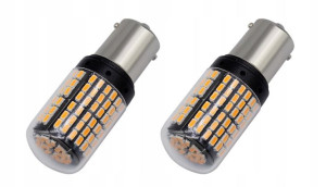 PY21W 1156 Led Żarówki Pomaranczowe 144 LED