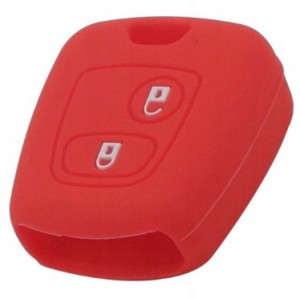 PEUGEOT CITROEN ETUI Silikonowe 2 przyciski czerw