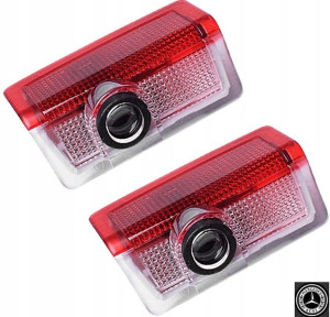 BLACK Mercedes Benz Led Logo Projektor GLE GLC GLA