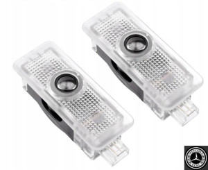 Mercedes Led Logo Projektory W203 208 209 BLACK