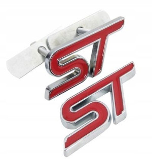ST Ford Emblemat znaczek na atrapę czerwony FV