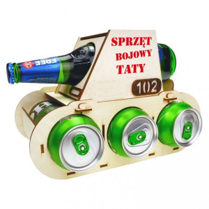 Czołg na piwo Sprzęt bojowy Taty