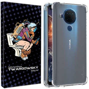 Etui Do Nokia 5.4 Twardowsky Air + Szkło + Aparat