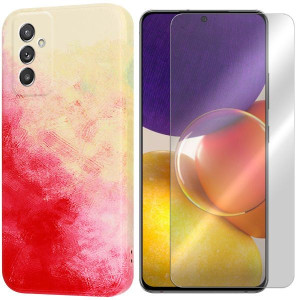 Etui Do Samsung Galaxy A82 Velvet Water + Szkło 9h