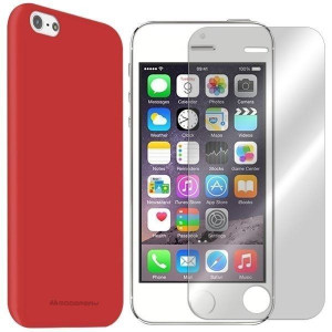 Etui Do Iphone Se 5 5s Mercury Silicone + Szkło 9h