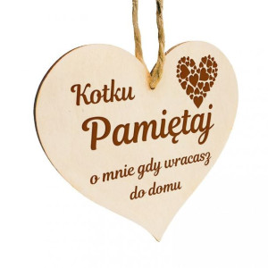Zawieszka do samochodu serce z serduszkami