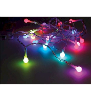 Lampki ogrodowe 20LED kulki kolorowe LED na baterie