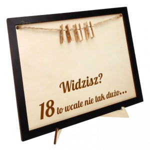Ramka urodzinowa na pieniądze Widzisz 18 to wcale nie tak dużo