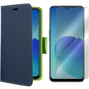 Etui Do Oppo A16s Pokrowiec Kabura Fancy +szkło 9h