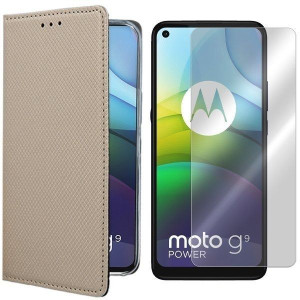 Etui Do Motorola Moto G9 Power Case Magnet + Szkło