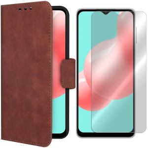 Etui Do Samsung Galaxy A32 5g Fancy Velvet + Szkło