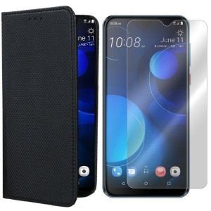 Etui Do Htc Desire 19+ Plus Pokrowiec Magnet Szkło