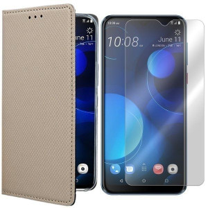 Etui Do Htc Desire 19+ Plus Pokrowiec Magnet Szkło