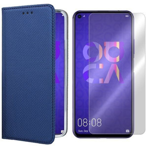 Etui Do Huawei Nova 5t Pokrowiec Magnet + Szkło 9h