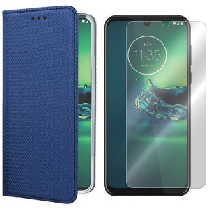 Etui Do Motorola Moto G8 Plus Case Magnet + Szkło
